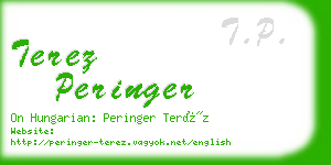 terez peringer business card